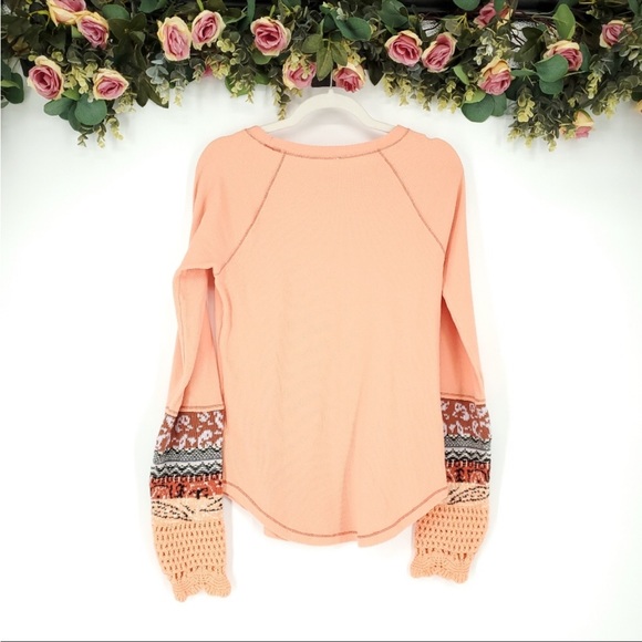 Free People Tops - Free People mixed media shirt